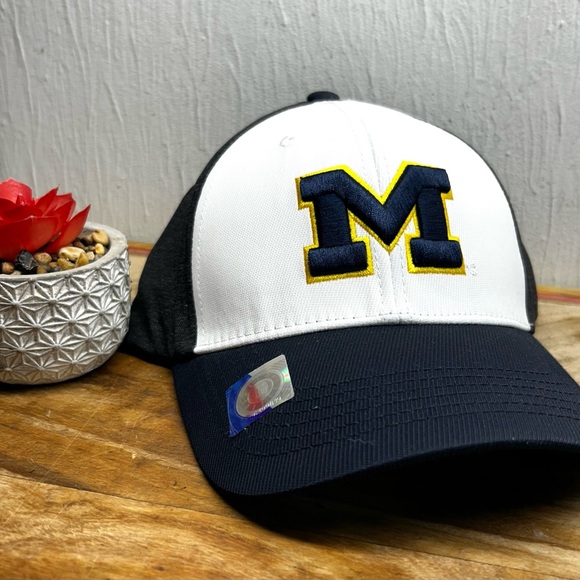 NWOT Michigan Wolverines Blue/White/gray
Adjustable Strap-back Hat - Picture 1 of 9